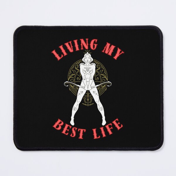 Item preview, Living My Best Life. sagittarius astrology designed and sold by ZodiacWonders.