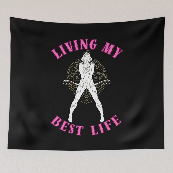 Item preview, Living My Best Life. sagittarius zodiac designed and sold by ZodiacWonders.