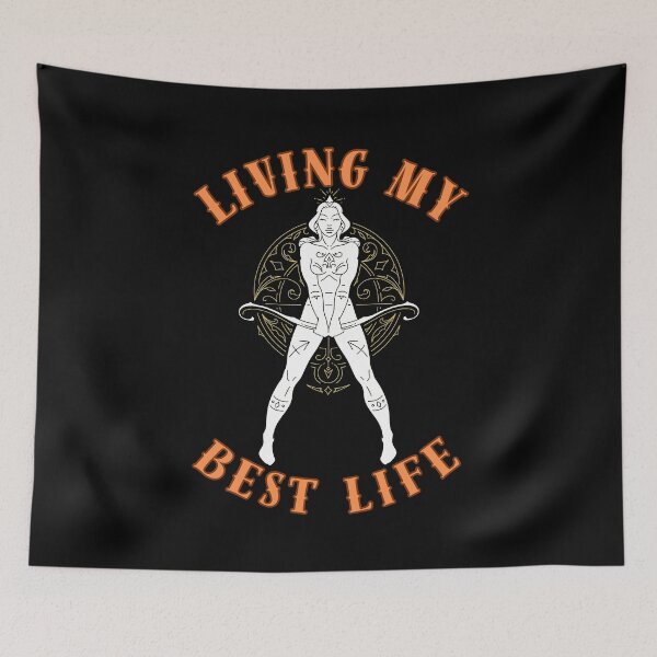 Item preview, Living My Best Life. sagittarius season designed and sold by ZodiacWonders.