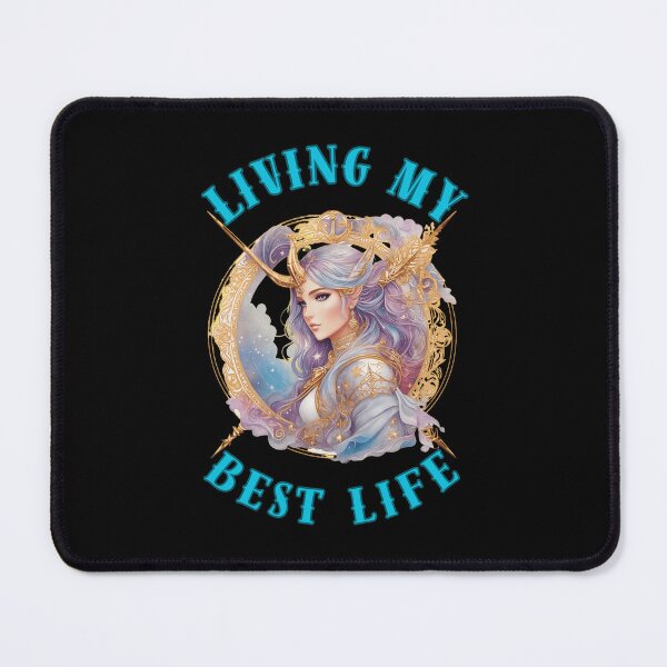 Item preview, Living My Best Life. sagittarius quote designed and sold by ZodiacWonders.