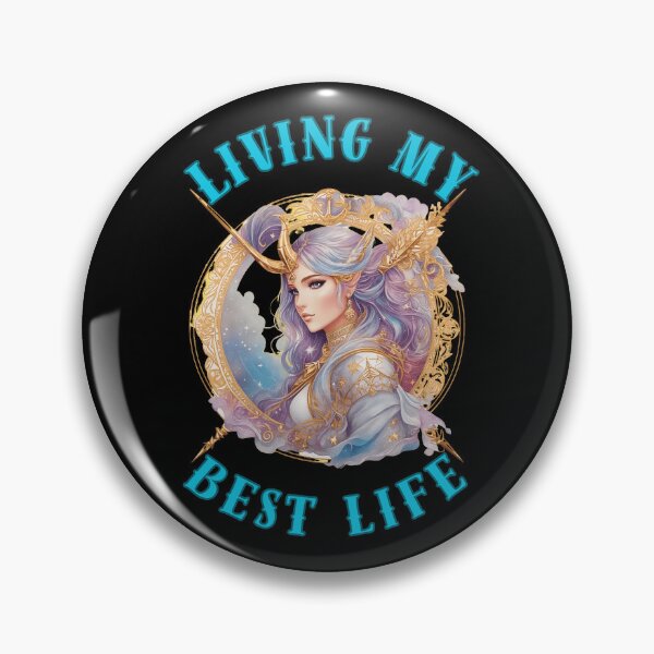 Item preview, Living My Best Life. sagittarius quote designed and sold by ZodiacWonders.