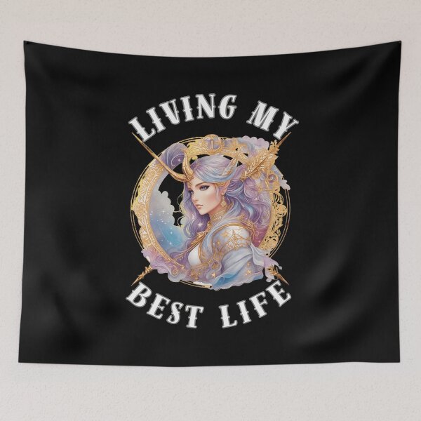 Item preview, Living My Best Life. sagittarius funny designed and sold by ZodiacWonders.