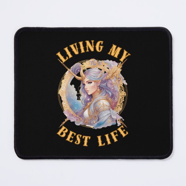 Item preview, Living My Best Life. sagittarius sayings designed and sold by ZodiacWonders.