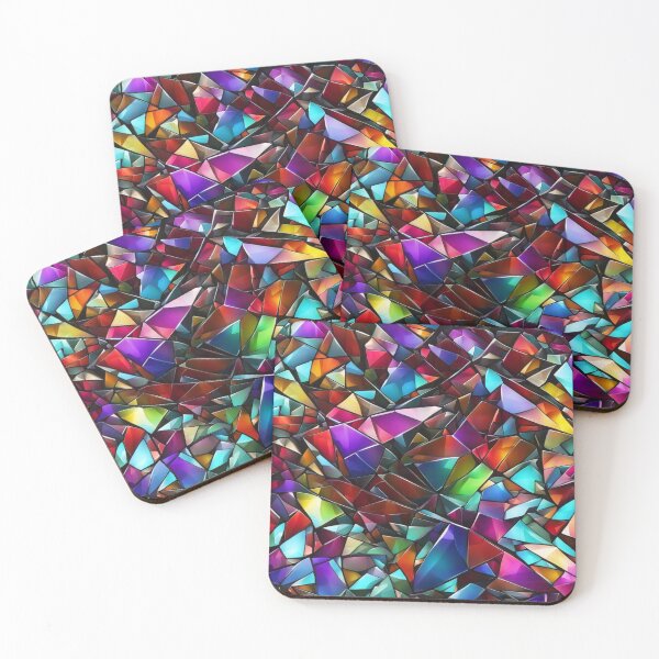 Item preview, Abstract Colorful Stained Glass Pattern designed and sold by calibrit.