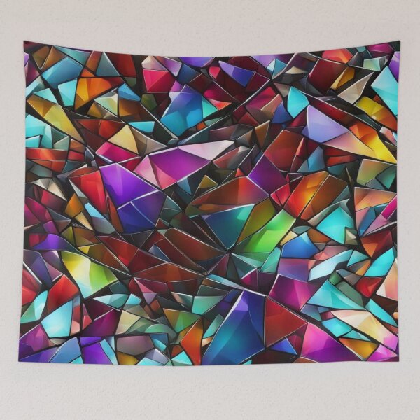 Item preview, Abstract Colorful Stained Glass Pattern designed and sold by calibrit.