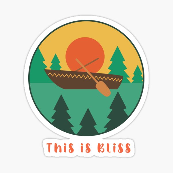 This Is Bliss - Canoeing Sticker