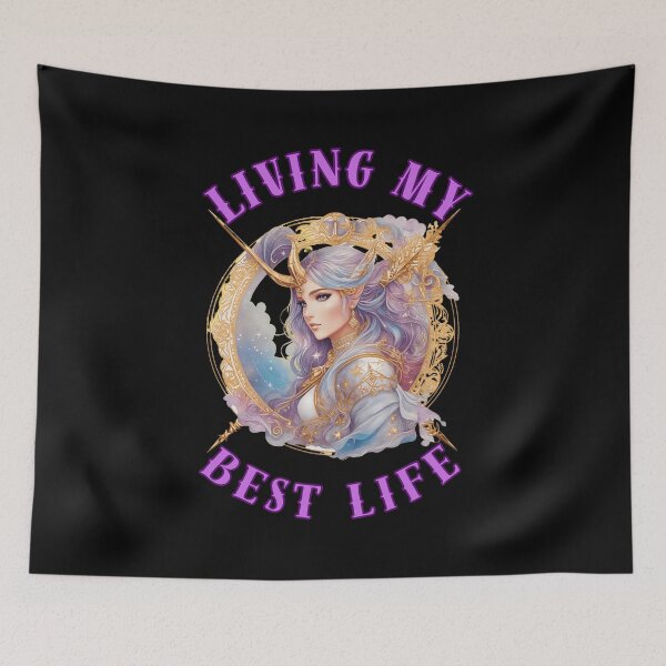 Item preview, Living My Best Life. sagittarius astrological sign designed and sold by ZodiacWonders.