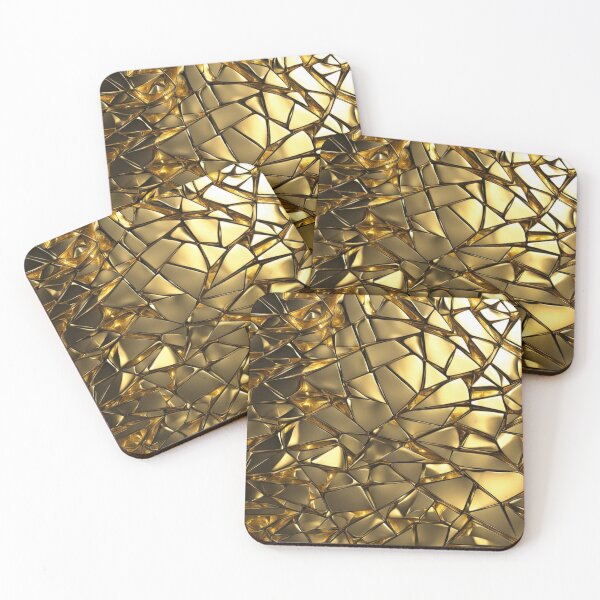 Item preview, Abstract Gold Shattered Glass Pattern designed and sold by calibrit.