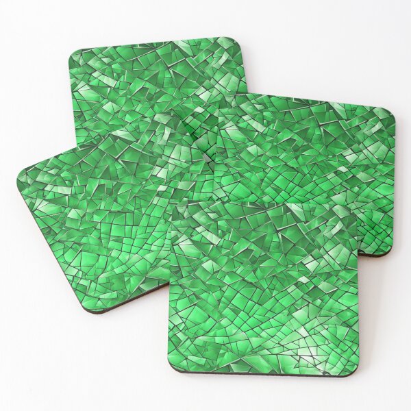 Item preview, Abstract Green Shattered Glass Pattern designed and sold by calibrit.