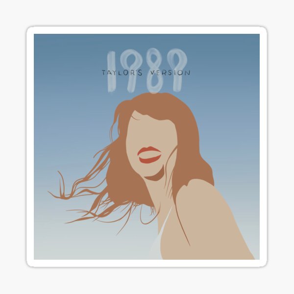 T Swift Taylor 1989 Album Vinyl Music Sticker for Sale by Aria Monique