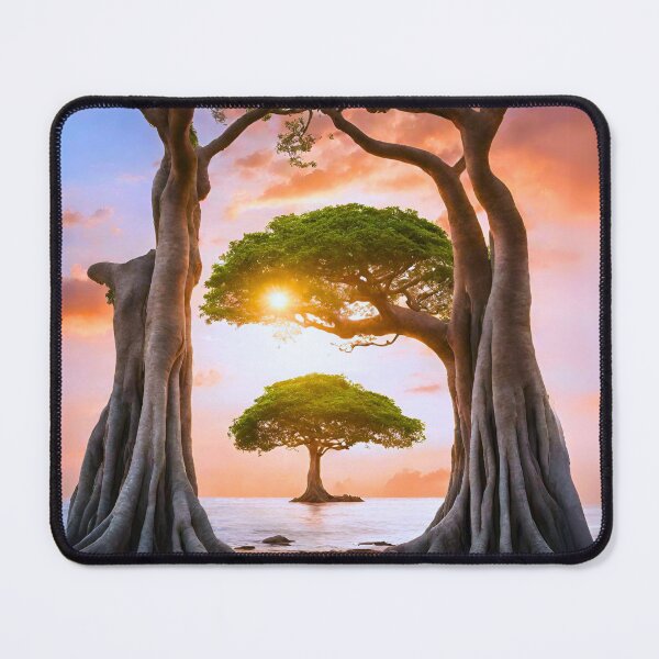 Item preview, Layered Banyan Tree Serenity Sunset designed and sold by Fredster1966.