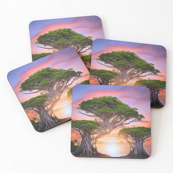 Item preview, Surreal Banyan Tree Sunset designed and sold by Fredster1966.
