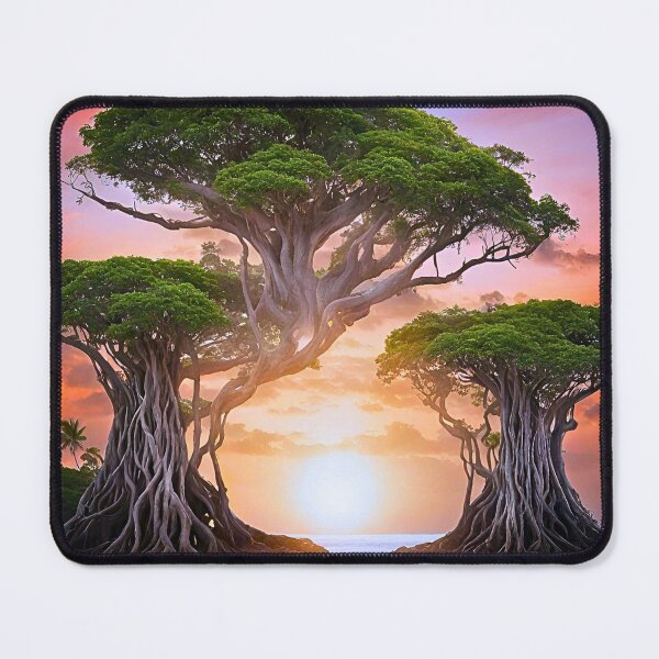 Item preview, Surreal Banyan Tree Sunset designed and sold by Fredster1966.