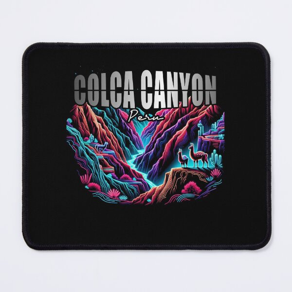 Item preview, Colca Canyon Peru Artistic Llama and River Gorge designed and sold by SambaStyles.