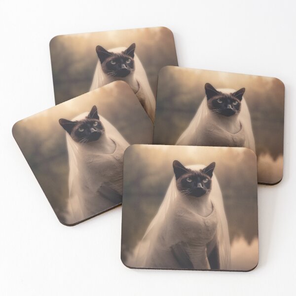 Item preview, Haunted Siamese Cat Bride designed and sold by Nocturne  Paws.