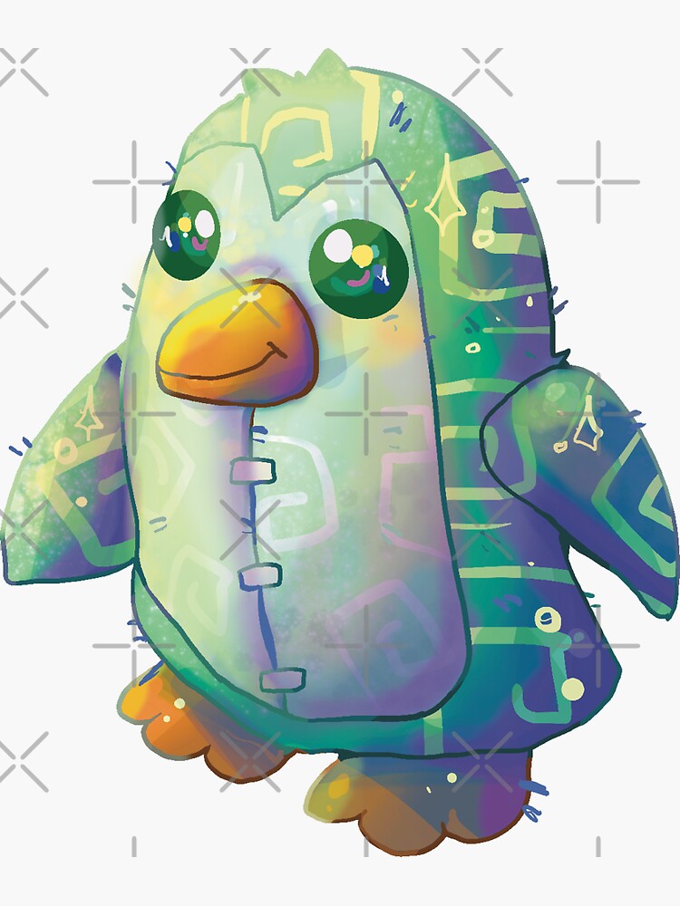 "Animal jam green exclusive penguin plushie" Sticker for Sale by MushyArtist Redbubble