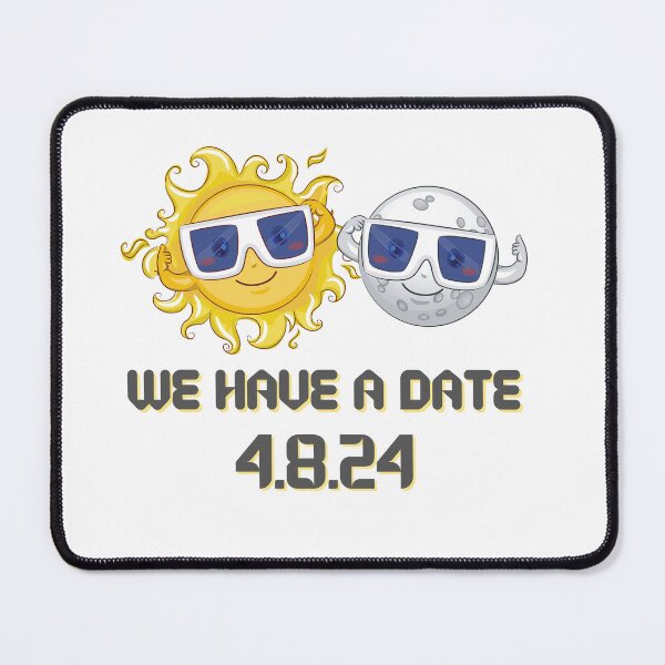 Item preview, Eclipse April 8 2024, Sun and Moon as a date, Cute and Funny designed and sold by jewels702.