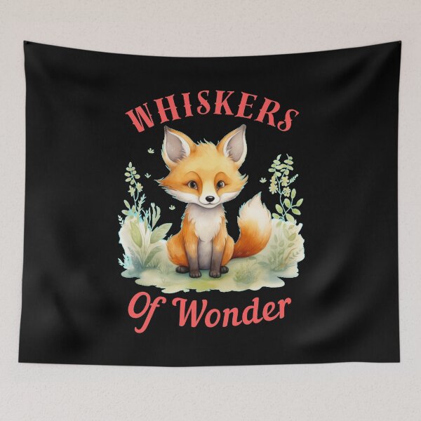 Item preview, Whiskers Of Wonder. retro fox designed and sold by FoxVibes.