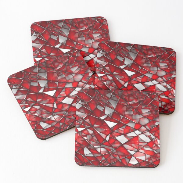 Item preview, Abstract Red Shattered Glass Pattern designed and sold by calibrit.