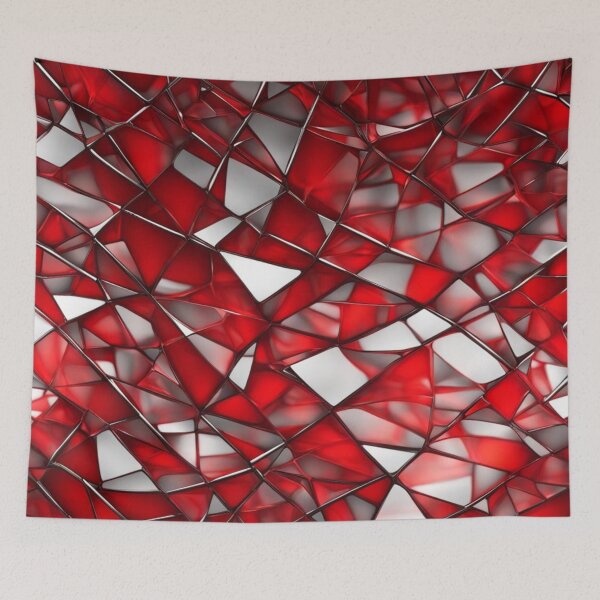 Item preview, Abstract Red Shattered Glass Pattern designed and sold by calibrit.