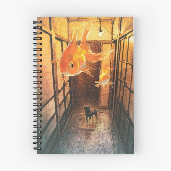 Item preview, flying fish floating cat designed and sold by Grind107.