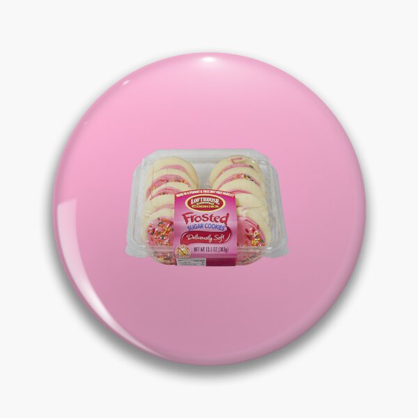Item preview, Frosted Sugar Cookie Cake funny quirky Pink Lovecore Aesthetic coquette Danish Pastel designed and sold by bubbleiel.