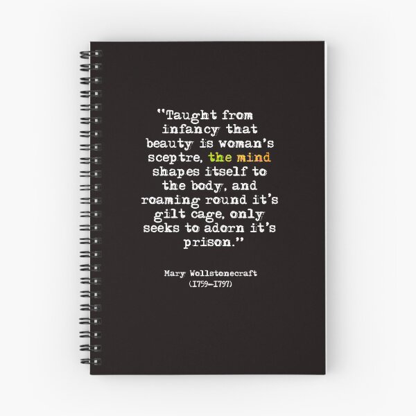 Item preview, Mary Wollstonecraft "The mind shapes itself to the body" designed and sold by FeministaRevolt.