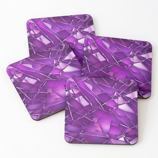 Item preview, Abstract Amethyst Shattered Glass designed and sold by calibrit.
