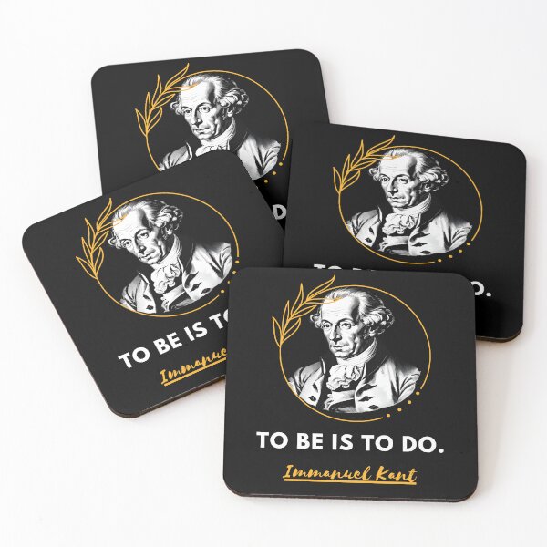 Item preview, Immanuel Kant quote: To be is to do for work designed and sold by CachoGlorious.