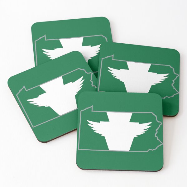 Item preview, Philly Football Kelly Keystone Flag Map designed and sold by Tara Stark.