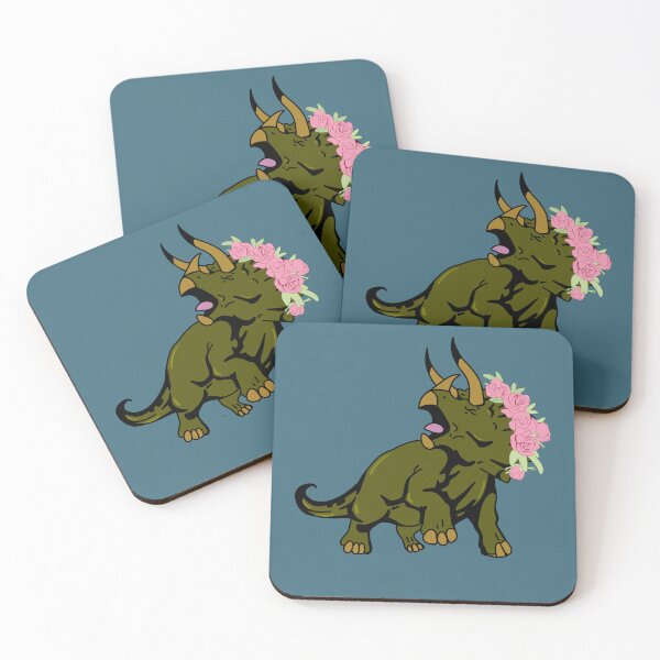 Item preview, Green Triceratops Flower Crown designed and sold by caseycreates704.