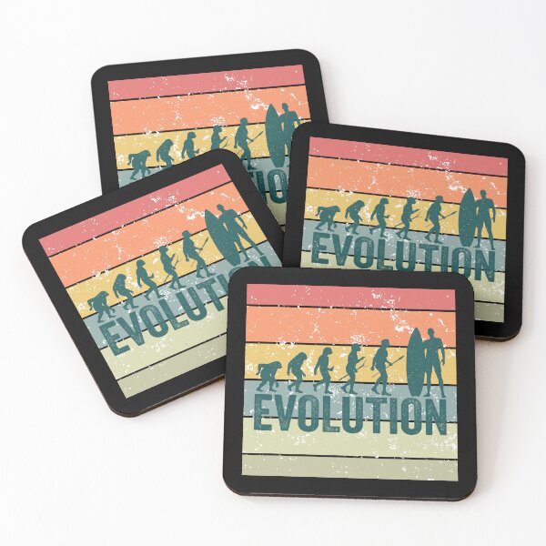 Item preview, Funny Retro Surfing, Evolution of a Surfer Humor Design designed and sold by OceanIconic.