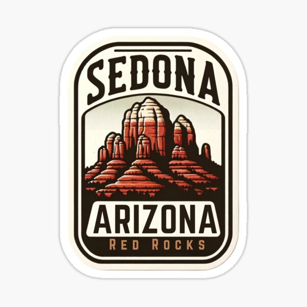 Item preview, Sedona Arizona Red Rocks retro designed and sold by BrinaandPops.