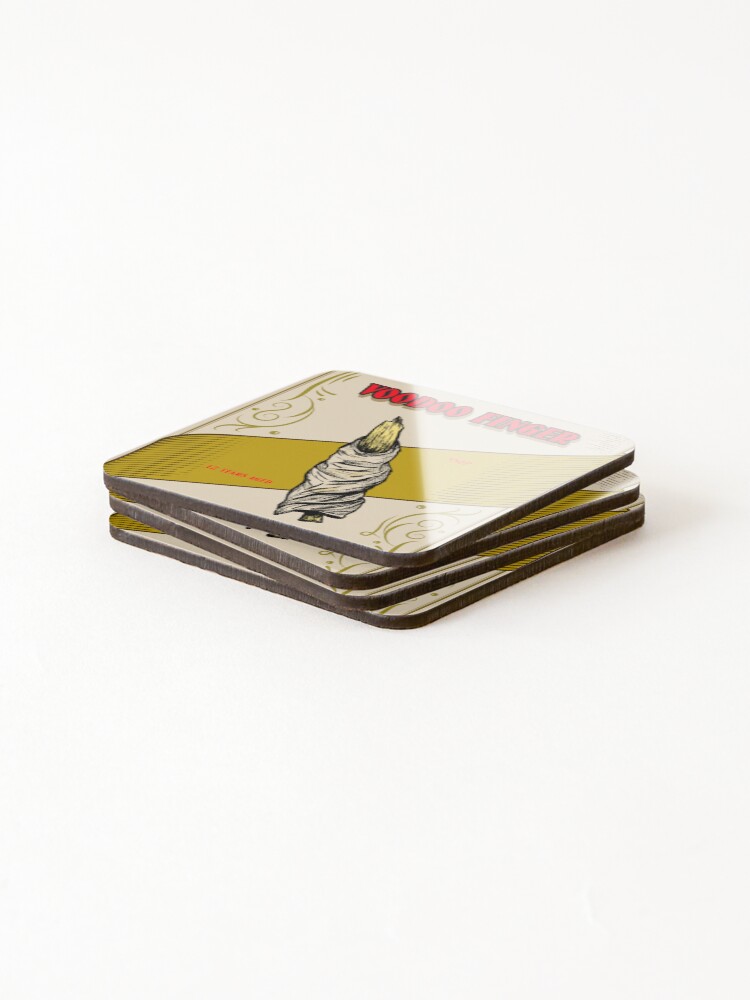Thumbnail 4 of 5, Coasters (Set of 4), Voodoo Finger Rhum designed and sold by JesusPinata.