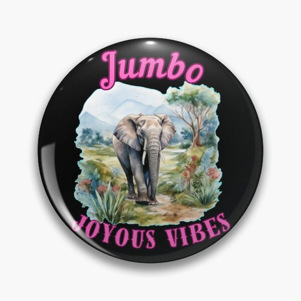 Item preview, Jumbo Joyous Vibes. elephant head designed and sold by ElephantVibes.