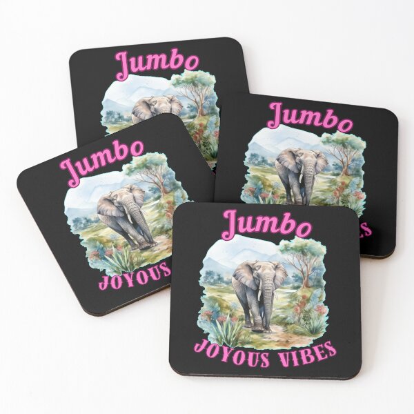 Item preview, Jumbo Joyous Vibes. elephant head designed and sold by ElephantVibes.