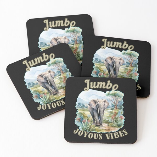 Item preview, Jumbo Joyous Vibes. elephant face designed and sold by ElephantVibes.