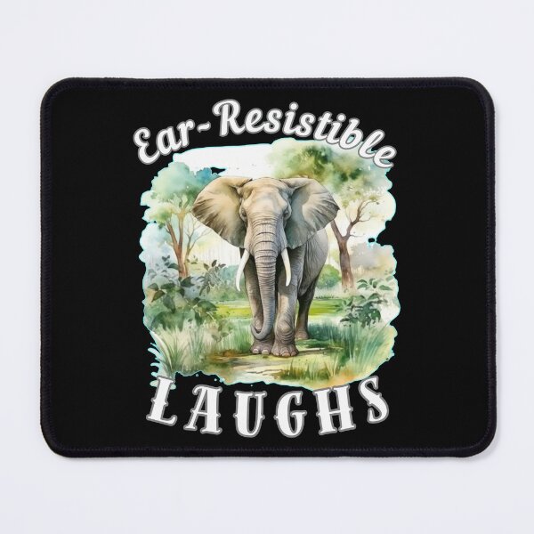 Item preview, Ear-Resistible Laughs designed and sold by ElephantVibes.