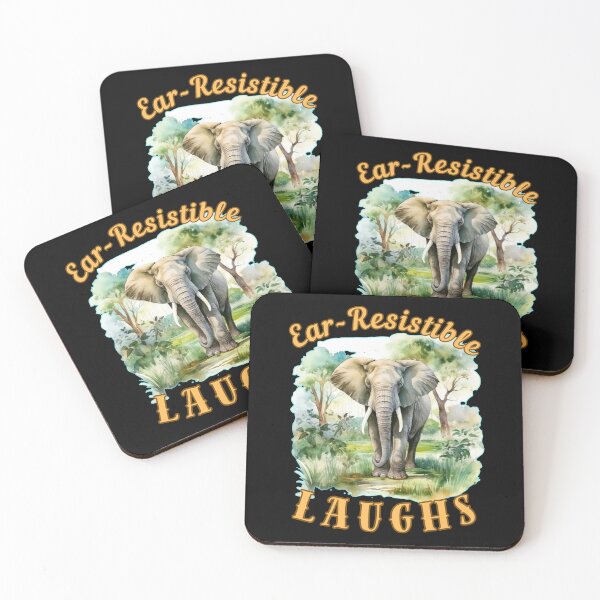 Item preview, Ear-Resistible Laughs. elephant lover designed and sold by ElephantVibes.