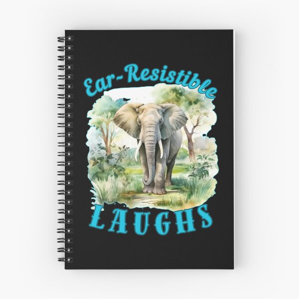 Item preview, Ear-Resistible Laughs. funny elephant designed and sold by ElephantVibes.