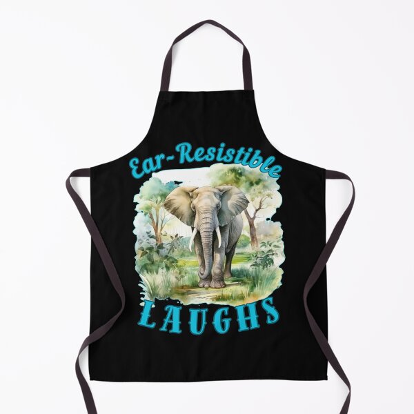 Item preview, Ear-Resistible Laughs. funny elephant designed and sold by ElephantVibes.