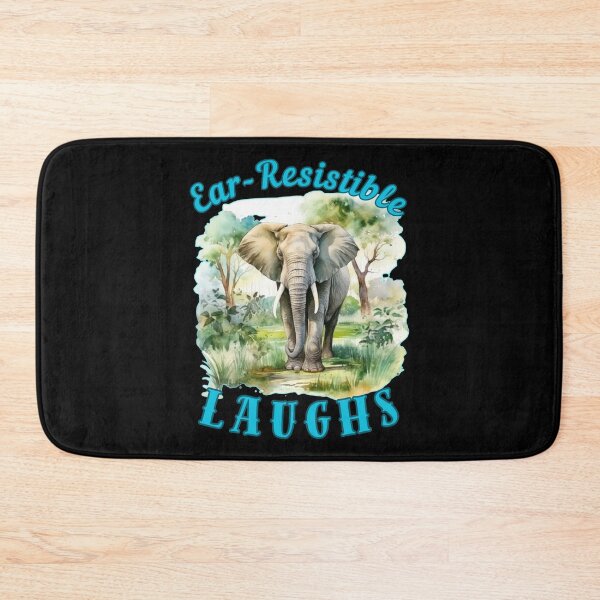 Item preview, Ear-Resistible Laughs. funny elephant designed and sold by ElephantVibes.