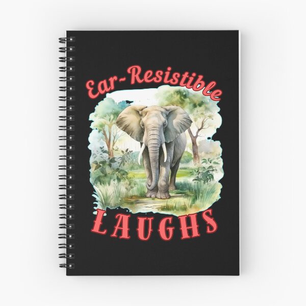 Item preview, Ear-Resistible Laughs. colorful elephant designed and sold by ElephantVibes.