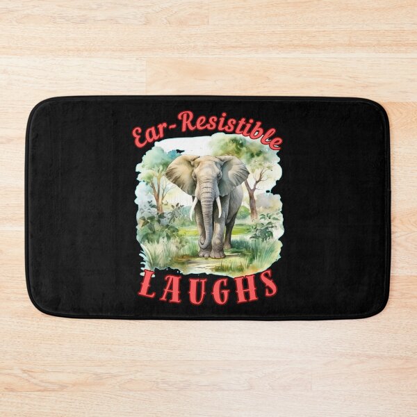 Item preview, Ear-Resistible Laughs. colorful elephant designed and sold by ElephantVibes.