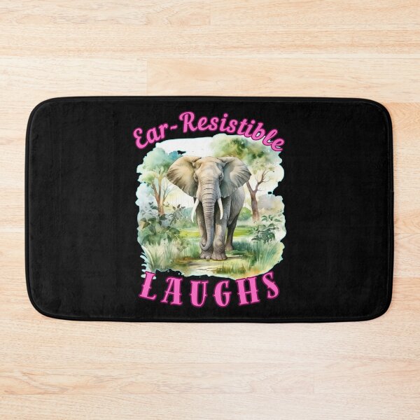 Item preview, Ear-Resistible Laughs. elephant head designed and sold by ElephantVibes.