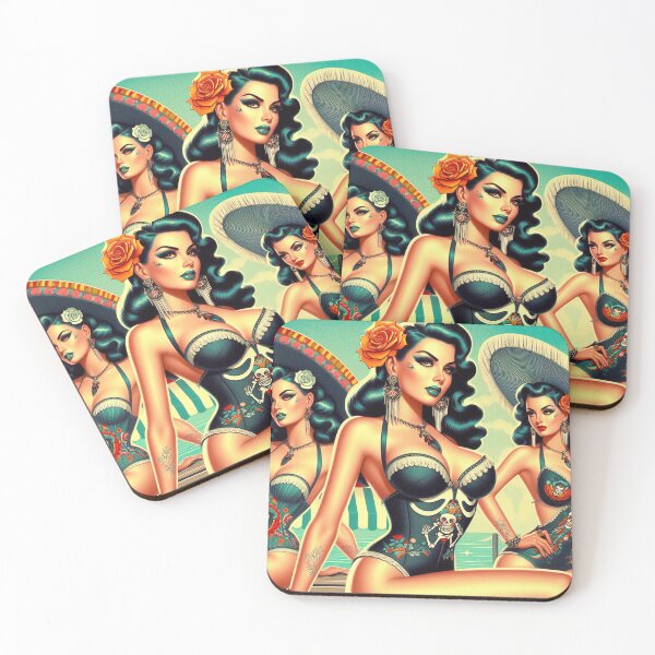 Item preview, Vintage Hot Gothic Girls designed and sold by PulpVintage.