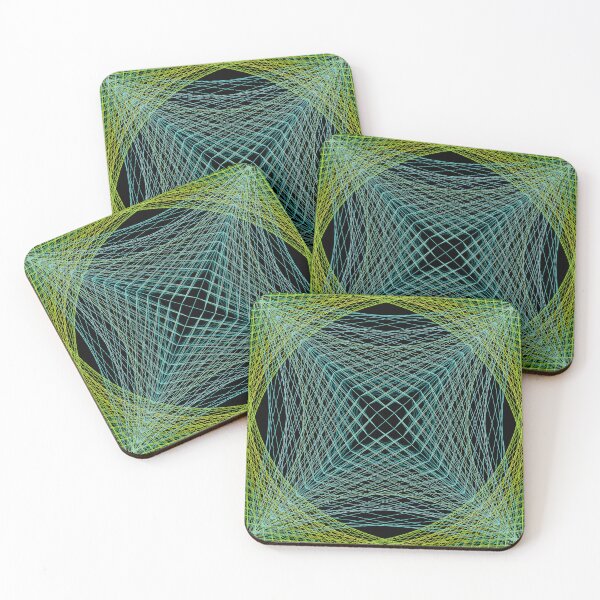 Item preview, Rectangular Pattern #5 Morph C [13196-CyansGreens-BB] designed and sold by LottMultimedia.