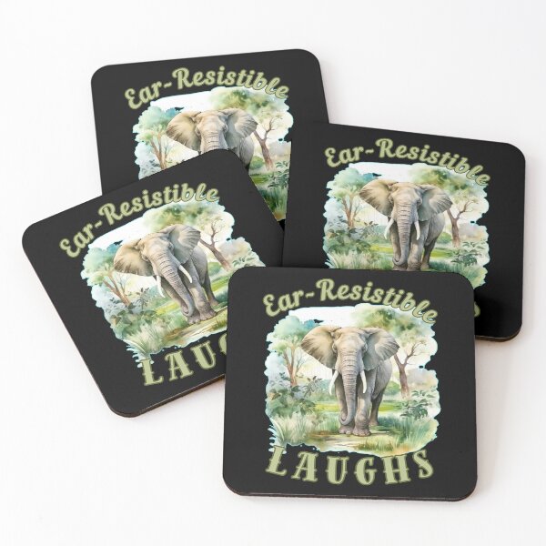 Item preview, Ear-Resistible Laughs. elephant face designed and sold by ElephantVibes.