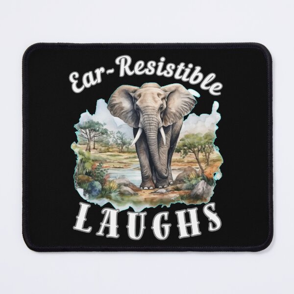 Item preview, Ear-Resistible Laughs. surreal elephant designed and sold by ElephantVibes.