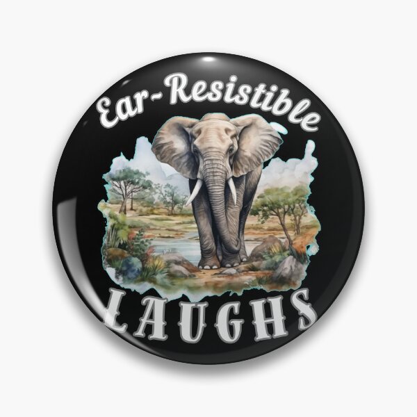 Item preview, Ear-Resistible Laughs. surreal elephant designed and sold by ElephantVibes.